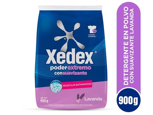 Detergente en polvo Xedex Poder Extremo Lavanda - 900 g