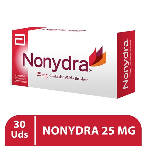 Nonydra Clortalidona Abbott 25Mg - 30 Tabletas