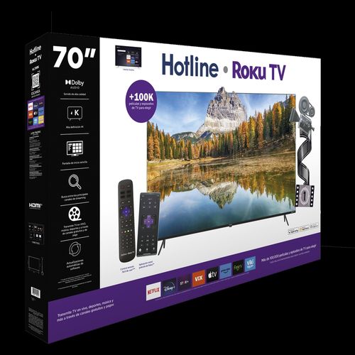 Pantalla Hotline 70 Pulgadas, Roku Incorporado