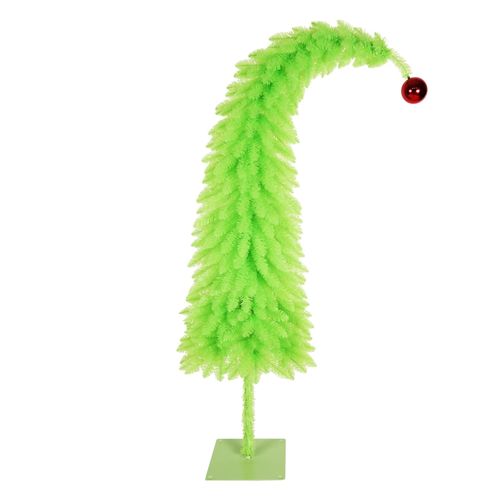 Árbol Holiday Time Verde Doblado Con Luz