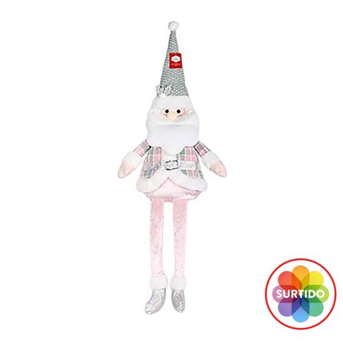 Figura Holiday time De Tela Gnomo Sentado - 55 cm
