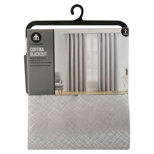 Ht Set De 2 Cortinas Blackout Gris