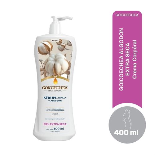 Crema Corporal Goicoechea Sérum con Semilla de Algodón Piel Extra Seca -400 ml