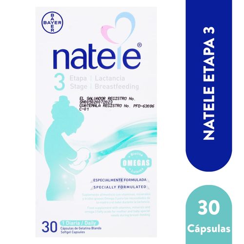 Multivitamínicos, Suplementos & Sistema Óseo Bayer Consumo Natele Stage 3 x 30 Caps