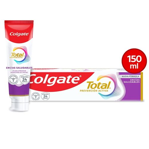 Pasta Dental Colgate Total Encías Reforzadas Prevención Activa -150 ml