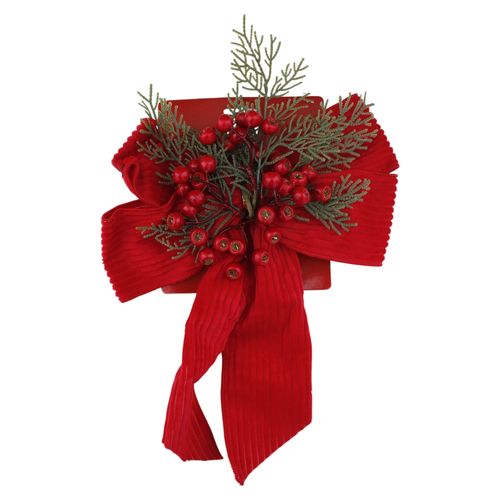 Moña Holiday Time Mediana Decorada - 28 x 40 cm