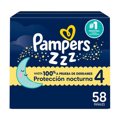 Pañales Desechables Pampers Zzz Etapa 4, 58 Unidades​