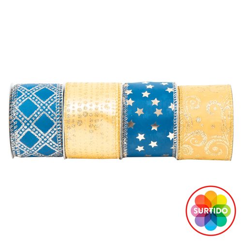 Listón Navideño Holiday Time 5.08 x 4mts