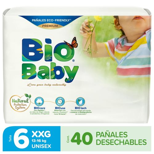 Pañales - Etapa 7 Bio Baby Panal Bebe Bio Baby Talla 6xl - 40 Unidades