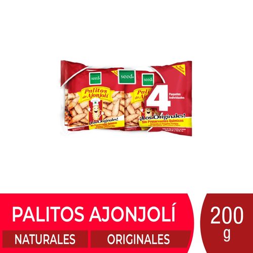 Palitos de Ajonjolí Seed Integrales 4pack - 200 g