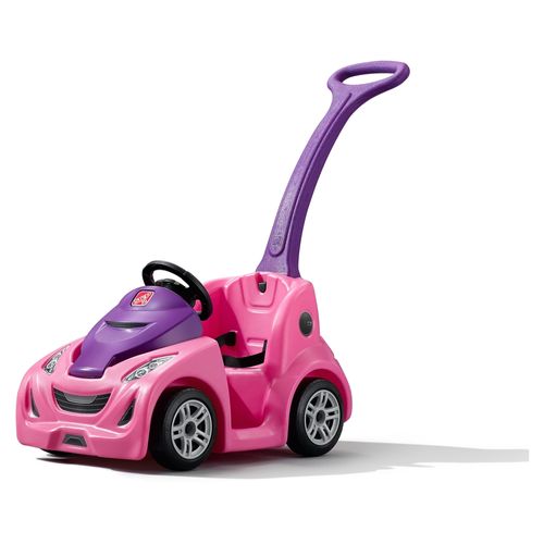 Carrito Step 2 buggy color rosado con almacenamiento debajo del capó
