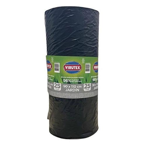 Bolsa Basura Negra Virutex Jardin 25 Unidad