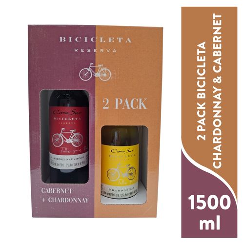 2pack Bicicleta Chard y Cabern 1500 ml