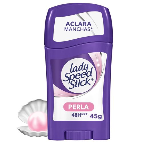 Desodorante Antitranspirante Lady Speed Stick Derma + Aclarado Perla Barra - 45 g