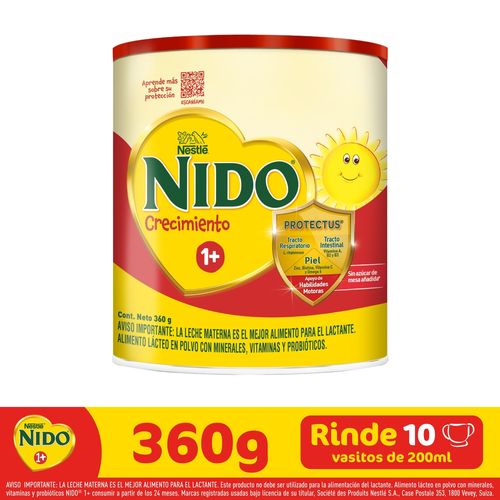 Leche Polvo Nido Crecimiento 1 más - 360 g