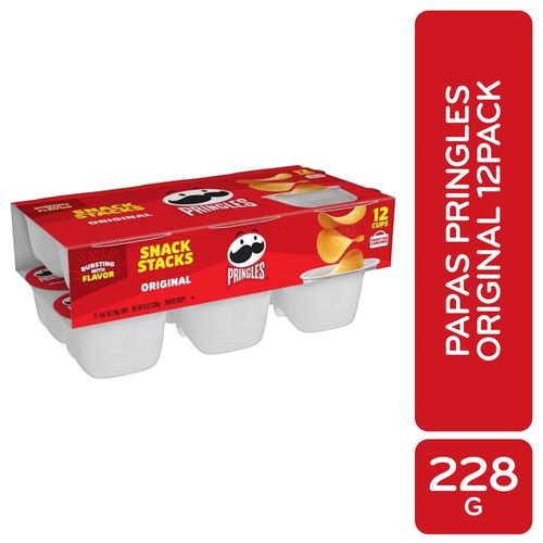 Papas Pringles Muelitas Original 12 Pack - 228 g