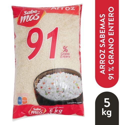 Arroz Sabemas 91% Grano Entero - 5 kg