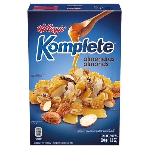Cereal Kelloggs Komplete Almendras - 390 g