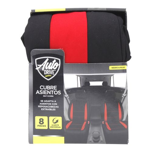 Fundas para sillones Auto Drive negro y rojo